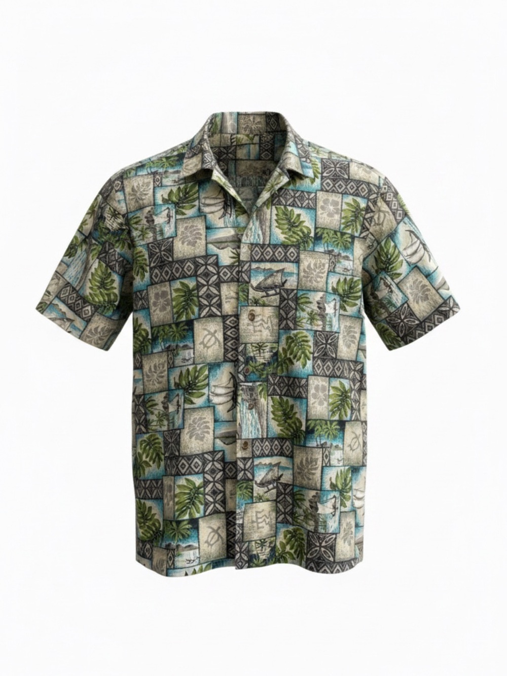 Ocean Aloha Shirt - size L